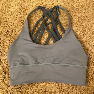 Lululemon light blue sports bra